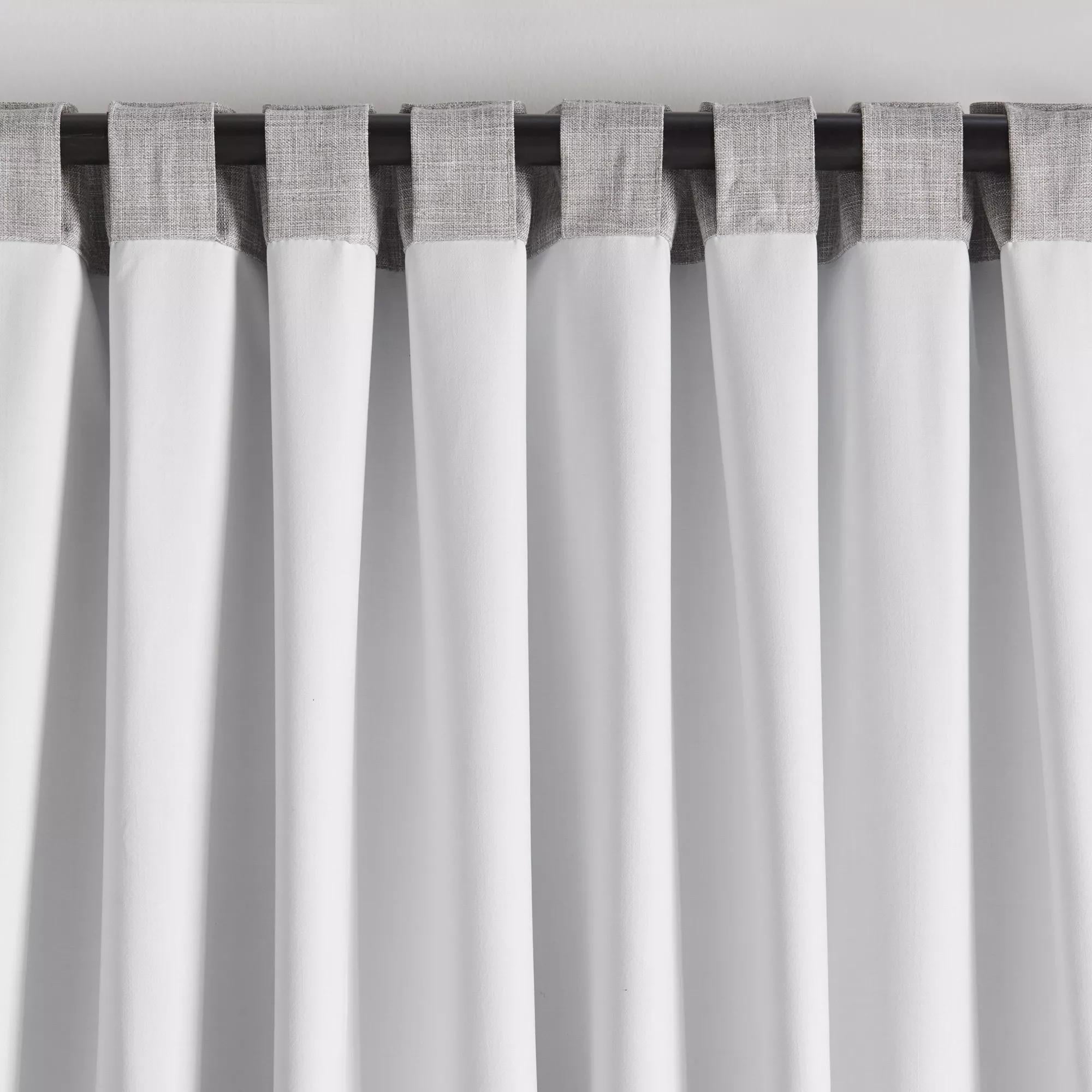 Light Grey Chita Back Tab Blackout Curtain