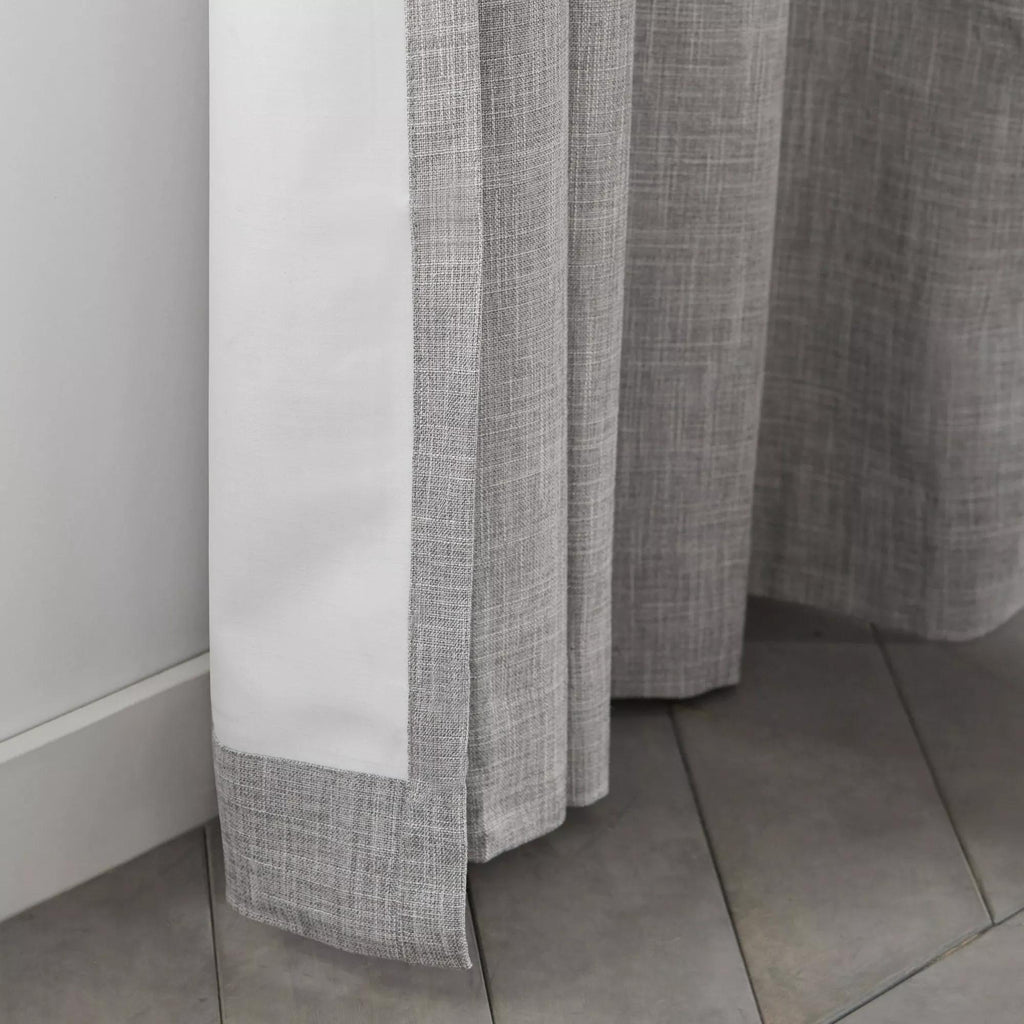 Light Grey Chita Back Tab Blackout Curtain