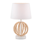 Wooden Bead Base Table Lamp