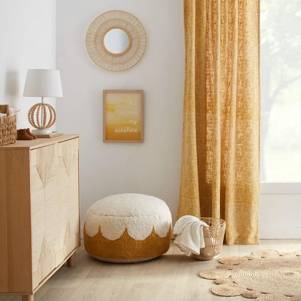 Wooden Bead Base Table Lamp