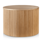 Nesting Coffee Table - Black Metal and Natural Wood