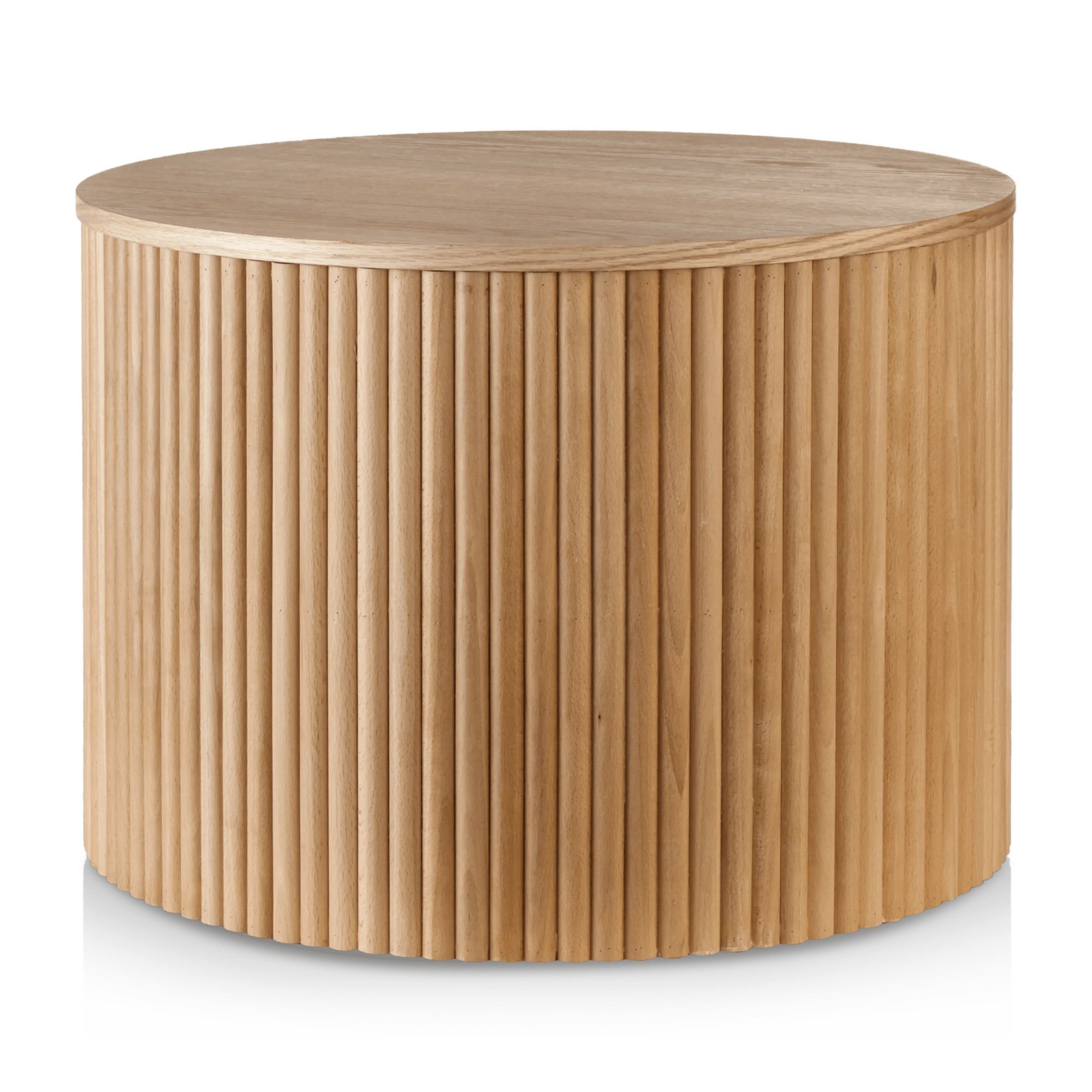 Nesting Coffee Table - Black Metal and Natural Wood