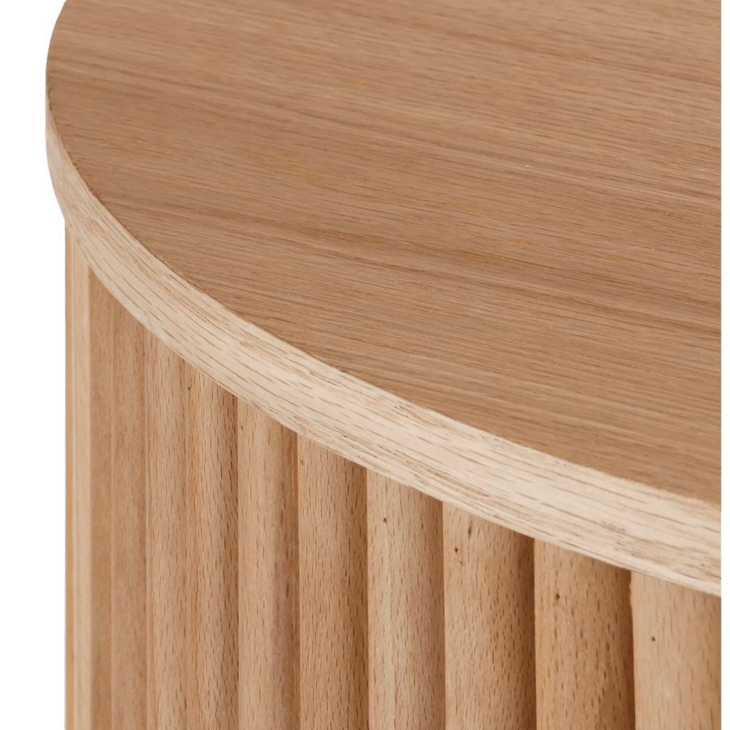 Nesting Coffee Table - Black Metal and Natural Wood