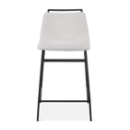 Fabric and Metal Counter Stool