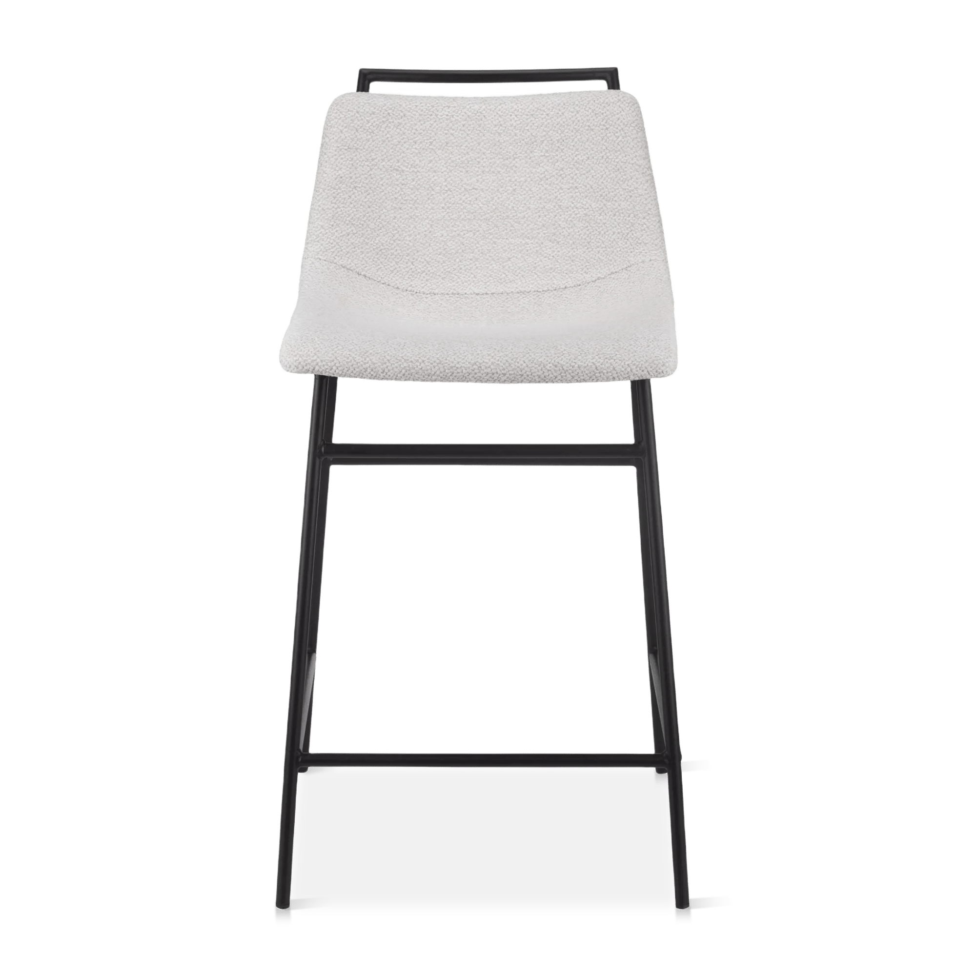 Fabric and Metal Counter Stool