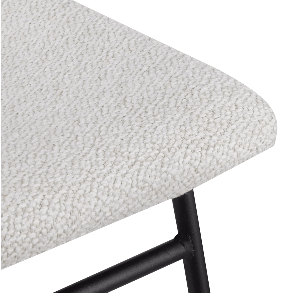 Fabric and Metal Counter Stool