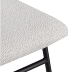 Fabric and Metal Counter Stool