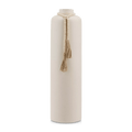 Ceramic Floor Vase with Beaded Tassels