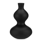 Black Hourglass Bubble Vase