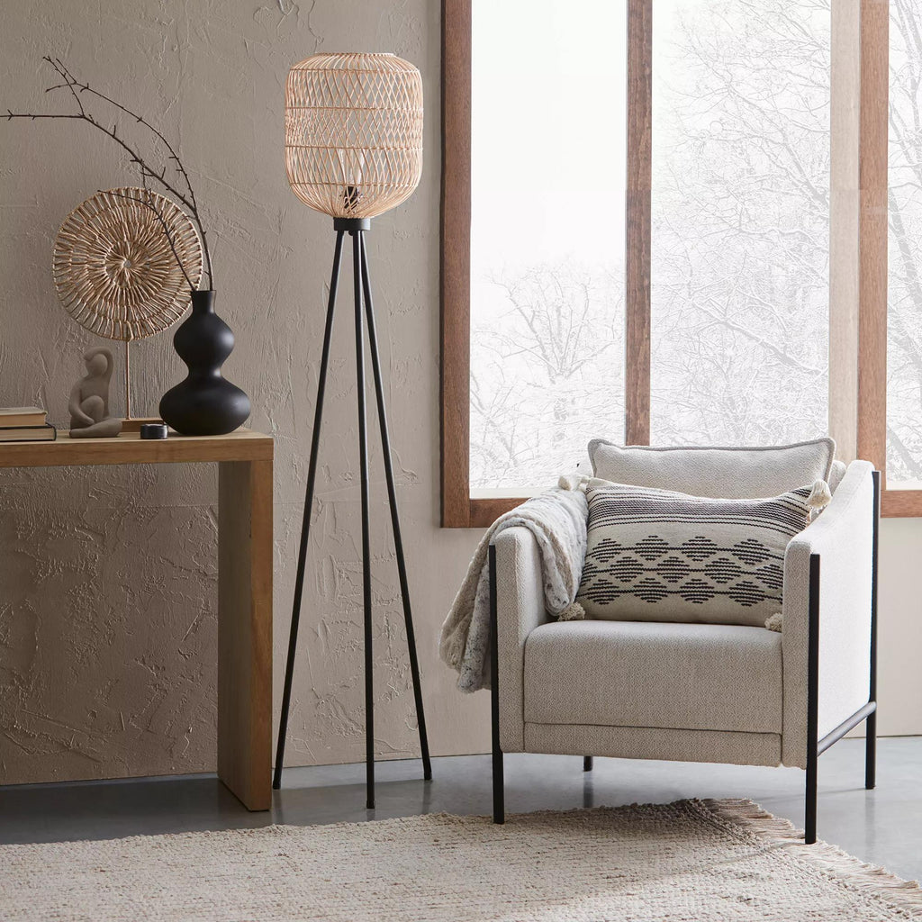 Black Hourglass Bubble Vase