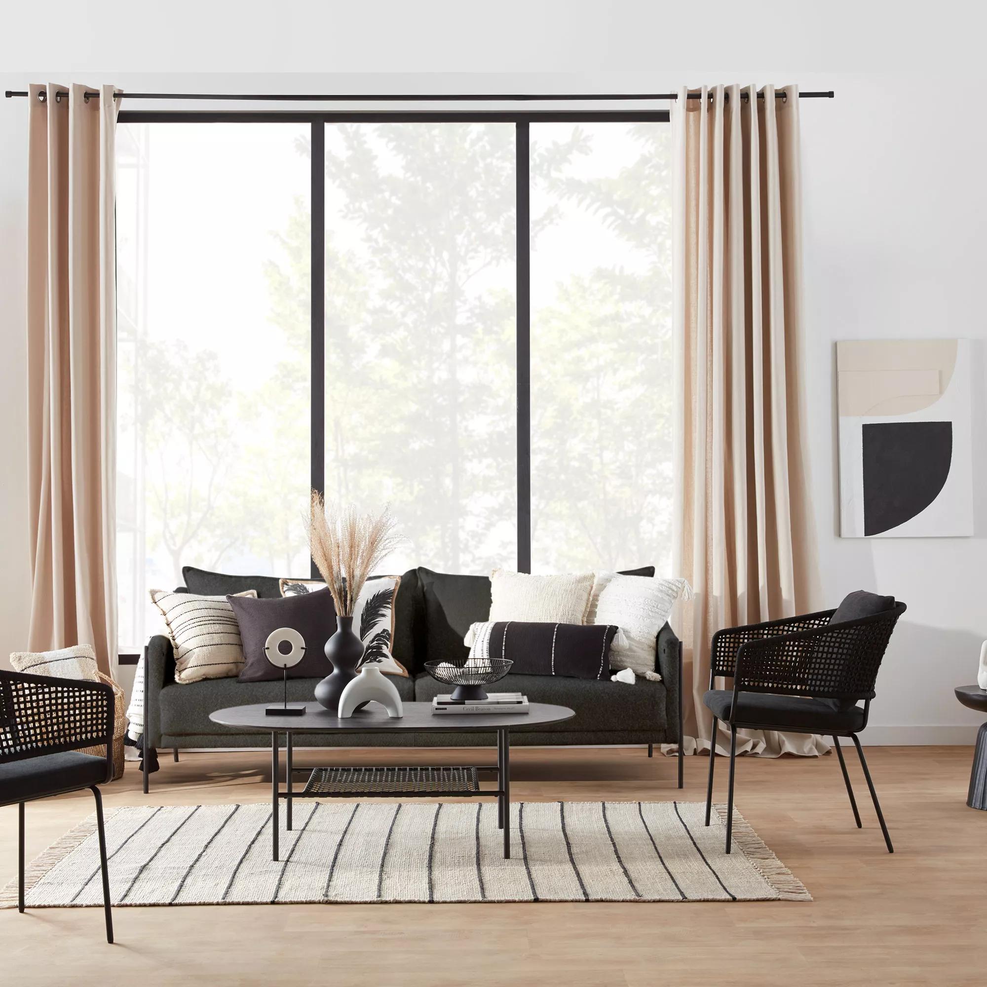 Black Hourglass Bubble Vase