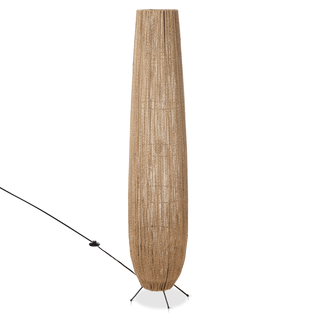Hemp Rope Tube Floor Lamp