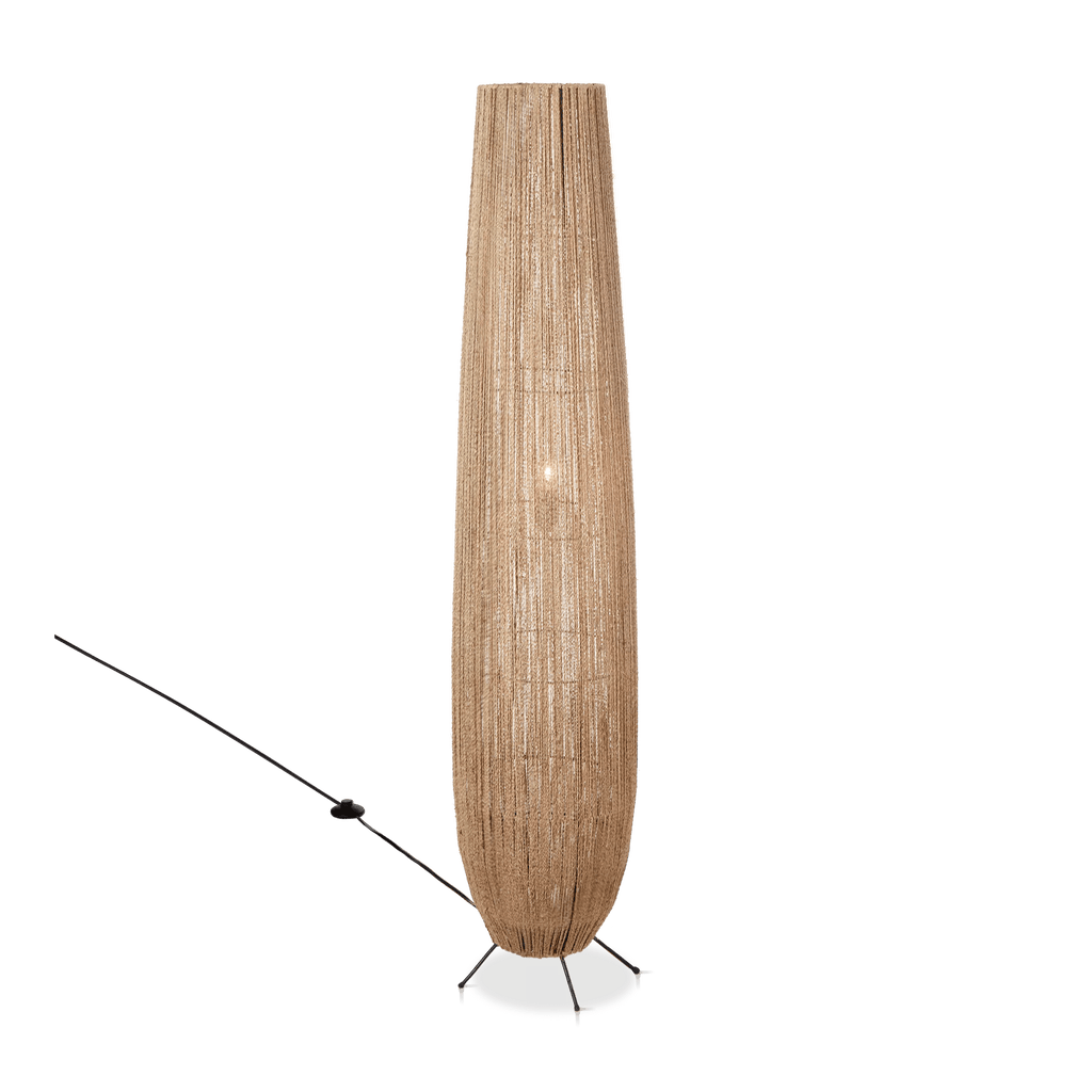 Hemp Rope Tube Floor Lamp