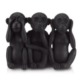 Three Wise Monkeys Resin Statuettes