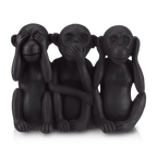 Three Wise Monkeys Resin Statuettes