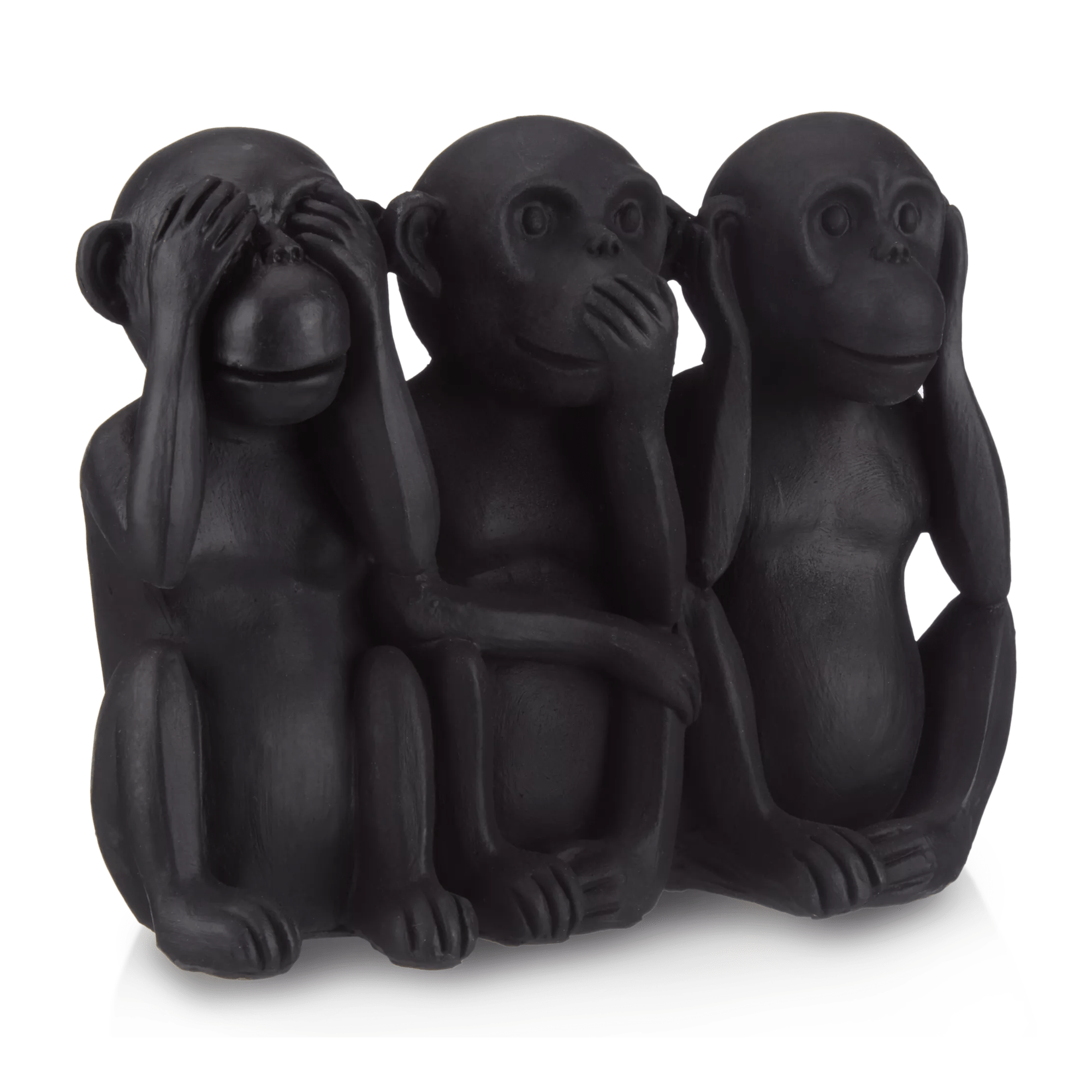 Three Wise Monkeys Resin Statuettes