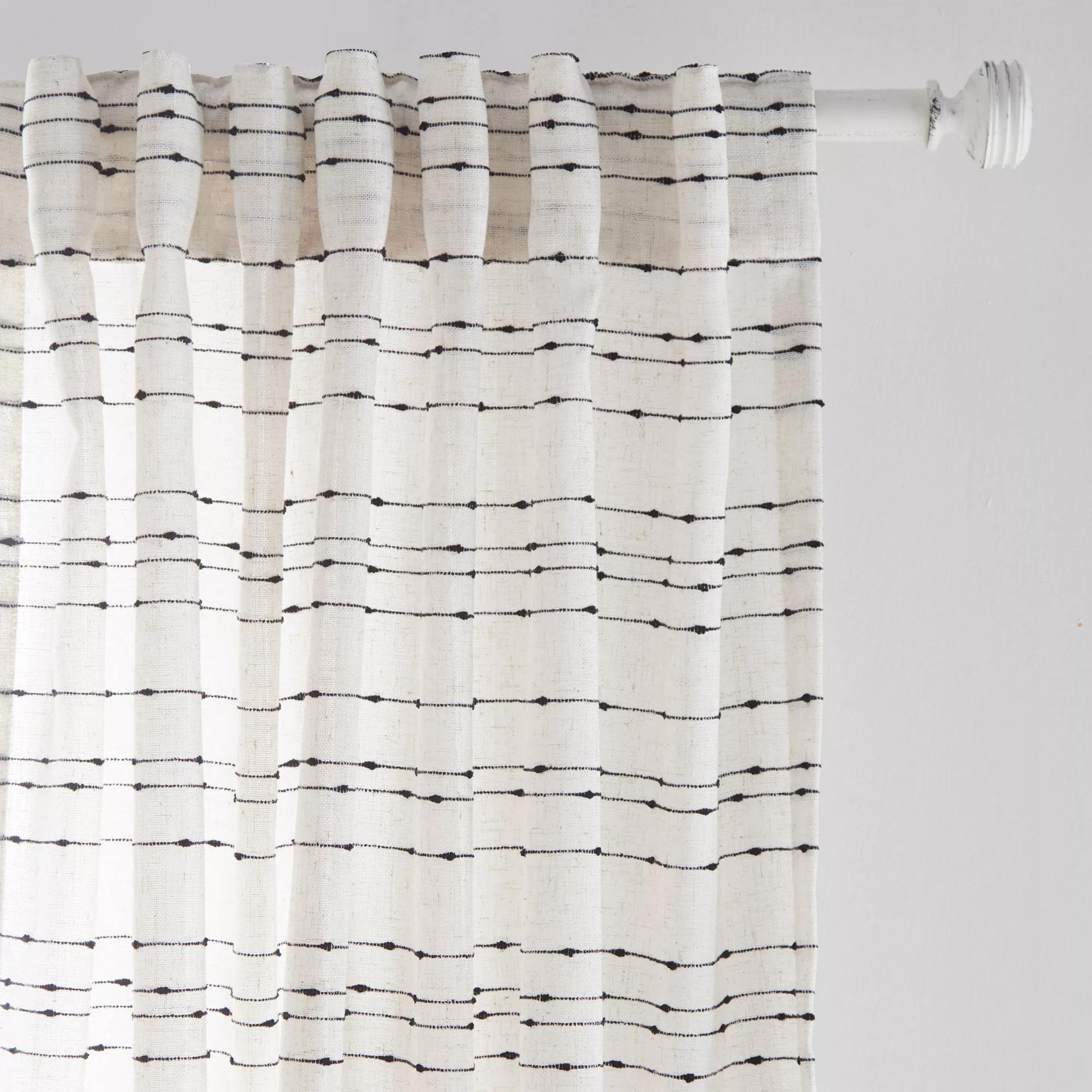 Jocas Back-Tab/Rod-Pocket Curtain