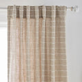 Saara Beige Back-Tab Curtain