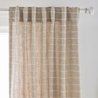 Saara Beige Back-Tab Curtain