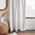 White Dayni Blackout Back-Tab Curtain