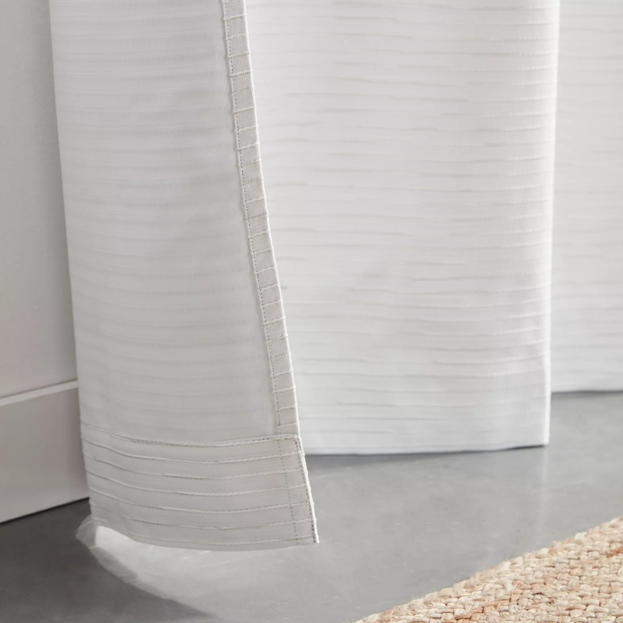 White Dayni Blackout Back-Tab Curtain