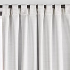White Dayni Blackout Back-Tab Curtain