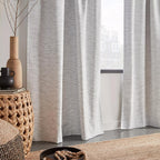 Black And White Dayni Blackout Back-Tab Curtain