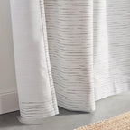 Black And White Dayni Blackout Back-Tab Curtain