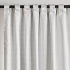Black And White Dayni Blackout Back-Tab Curtain