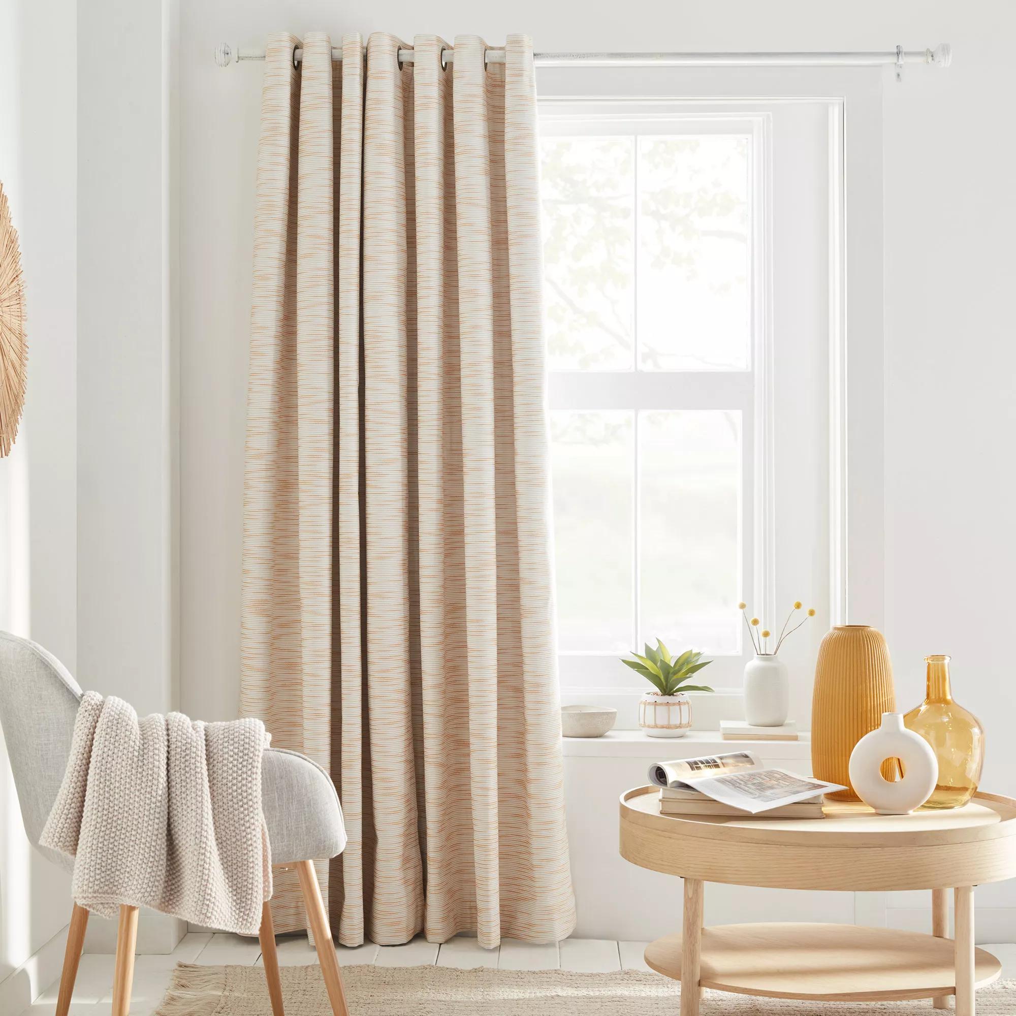 Ochre Hadas Grommet Blackout Curtain