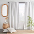 White Dayni Blackout Back-Tab Curtain