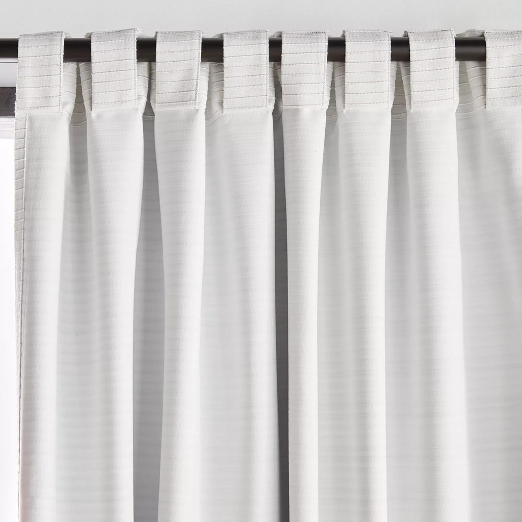 White Dayni Blackout Back-Tab Curtain