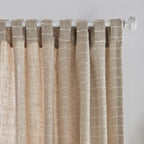 Saara Beige Back-Tab Curtain