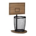 Basketball Hoop Garbage Bin