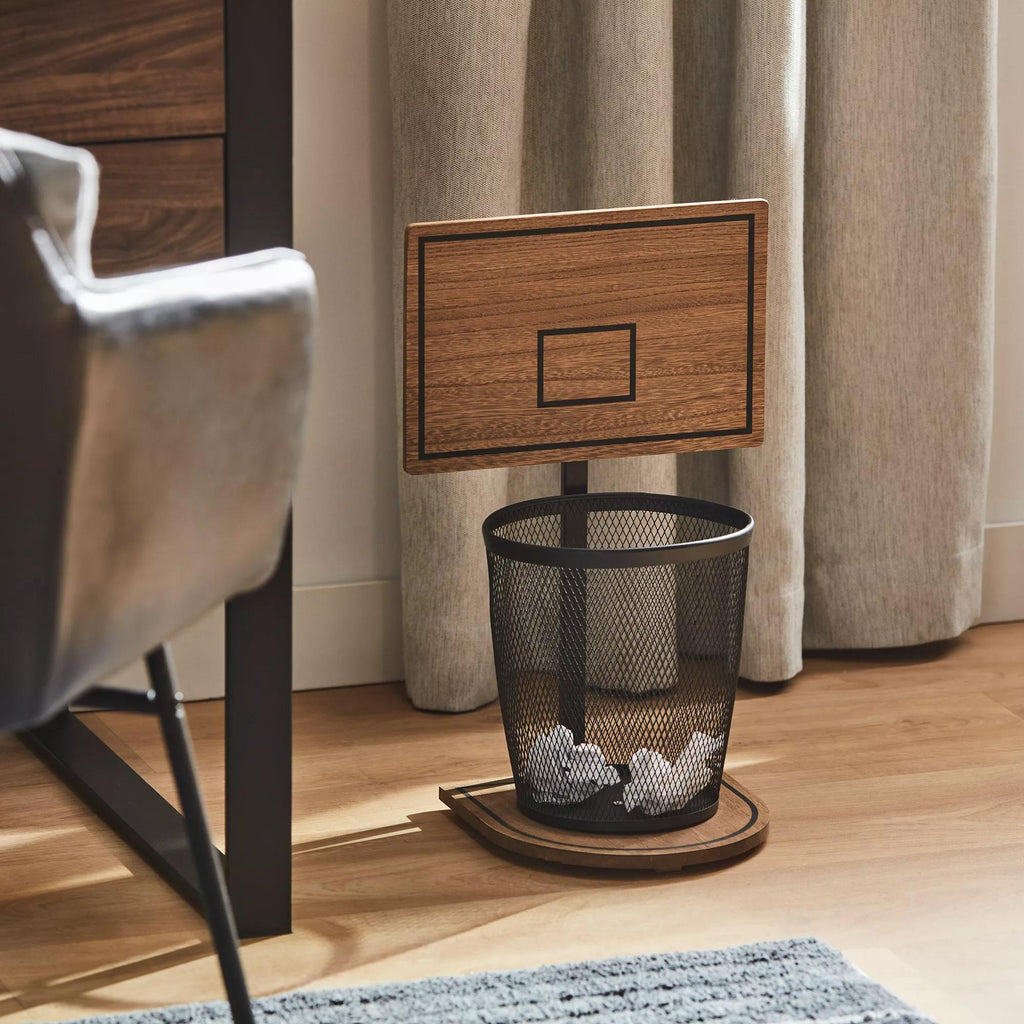 Basketball Hoop Garbage Bin