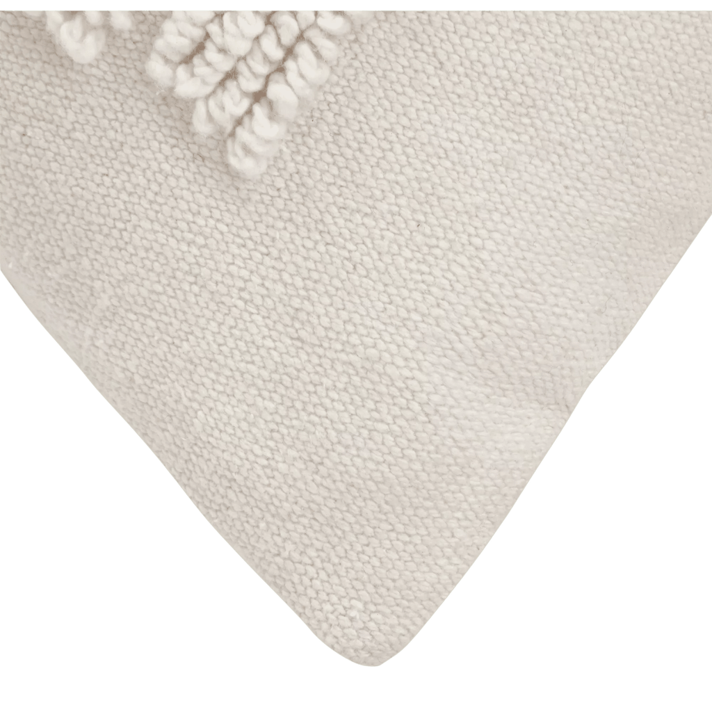 Anya Beige Tufted Rainbow Lumbar Throw Pillow