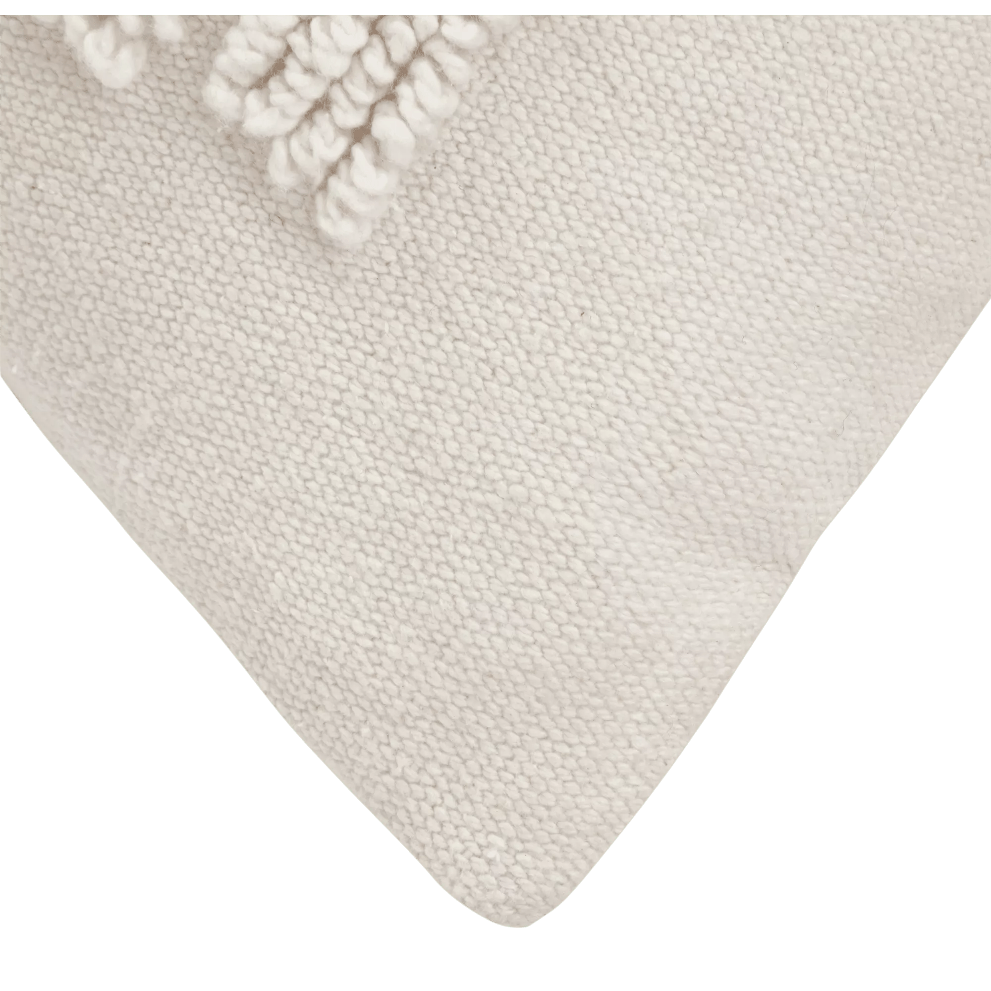 Anya Beige Tufted Rainbow Lumbar Throw Pillow