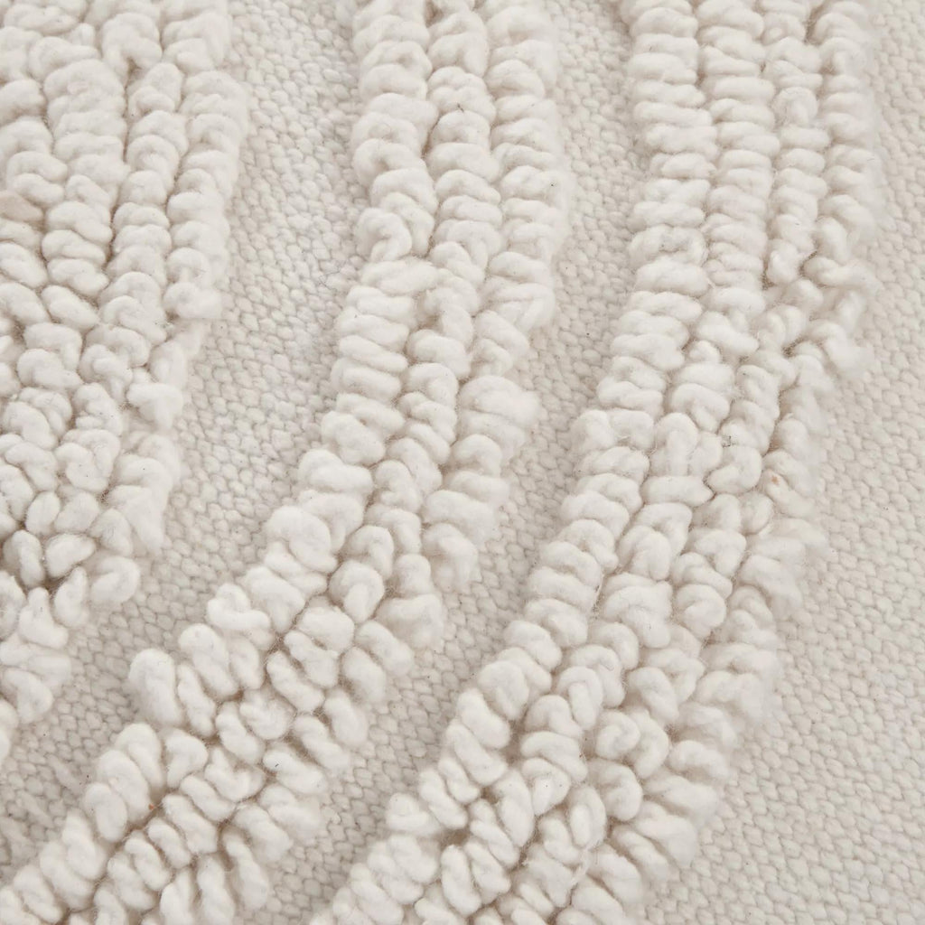 Anya Beige Tufted Rainbow Lumbar Throw Pillow