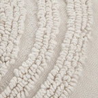 Anya Beige Tufted Rainbow Lumbar Throw Pillow