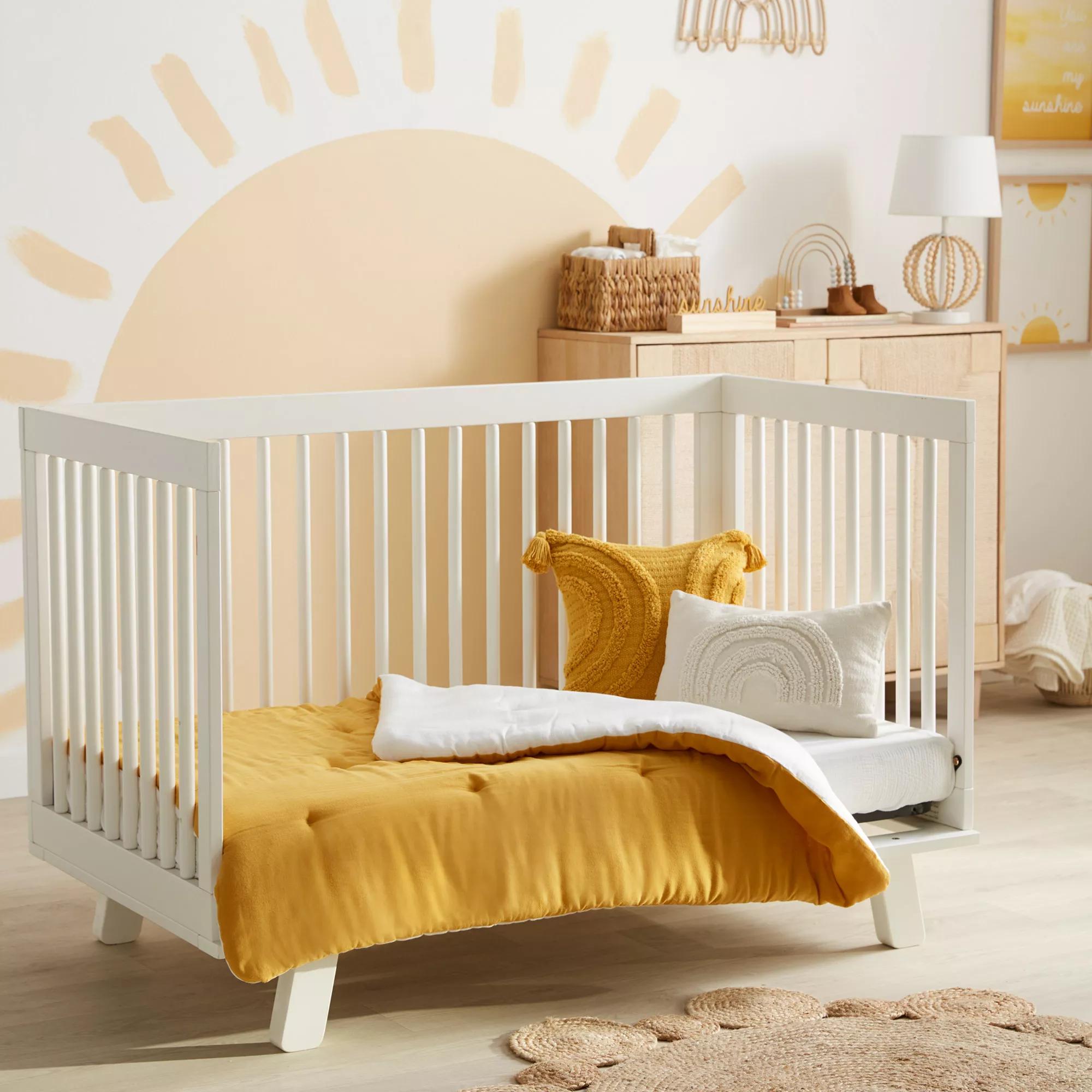 Anya Beige Tufted Rainbow Lumbar Throw Pillow