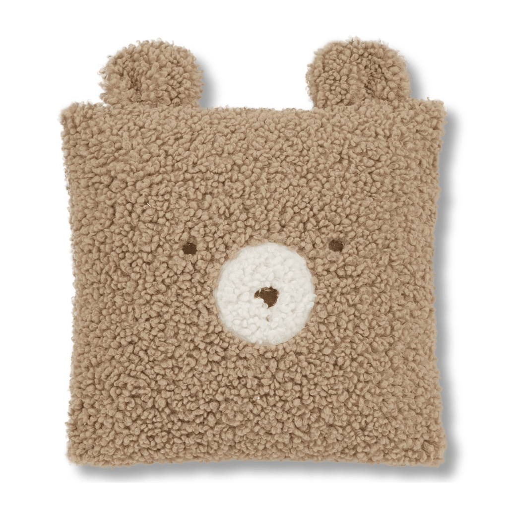 Emery Brown Teddy Throw Pillow