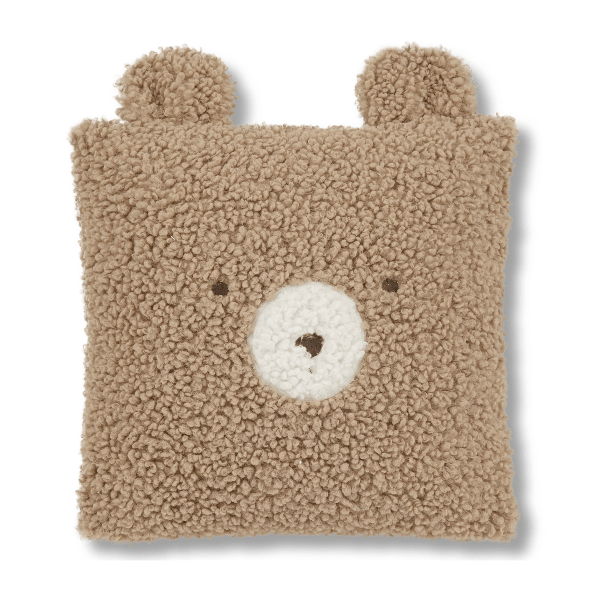 Emery Brown Teddy Throw Pillow