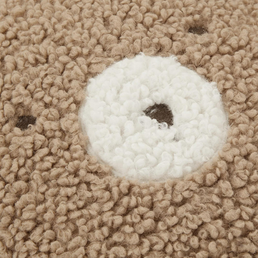 Emery Brown Teddy Throw Pillow