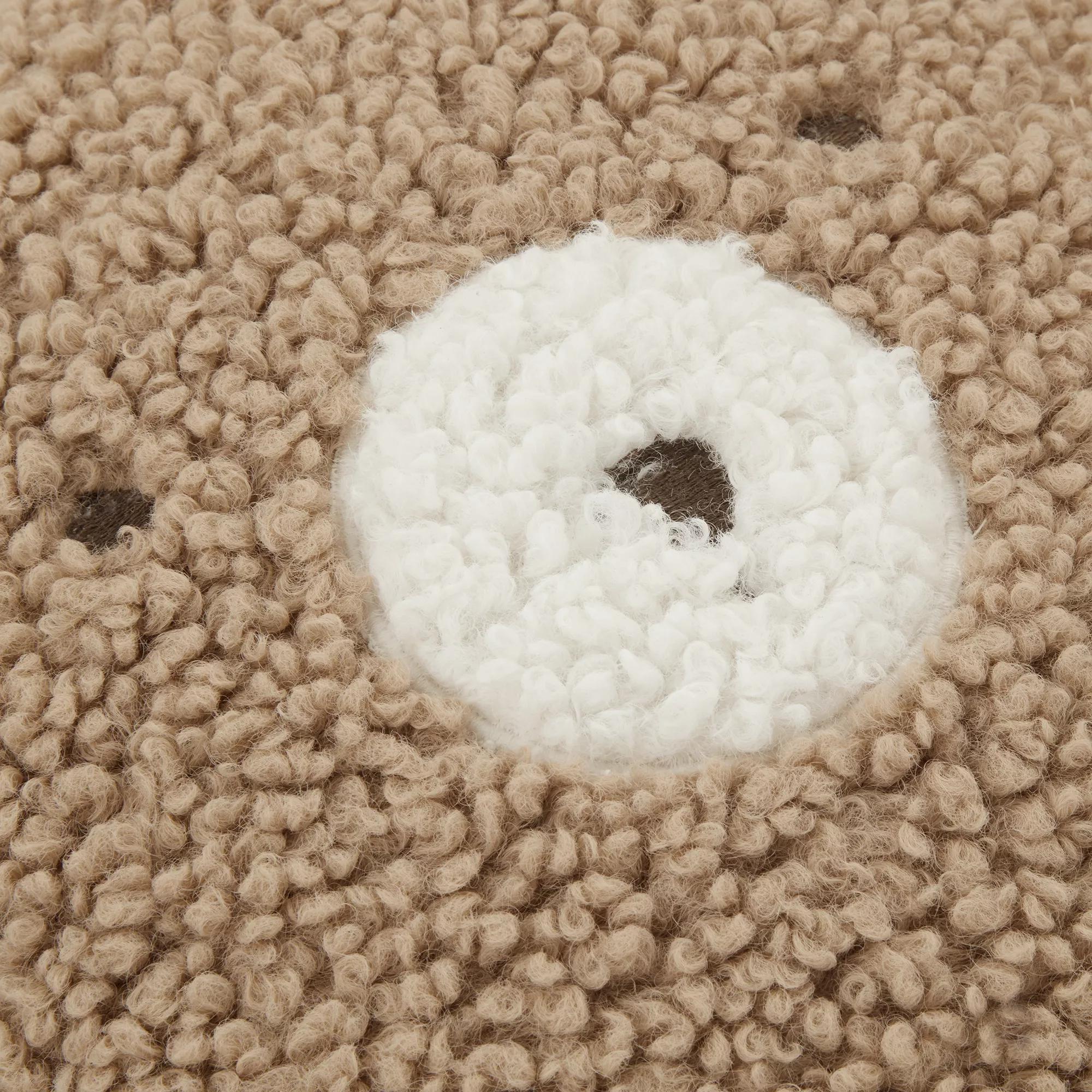 Emery Brown Teddy Throw Pillow