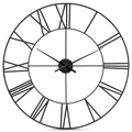 Black Metal Wall Clock