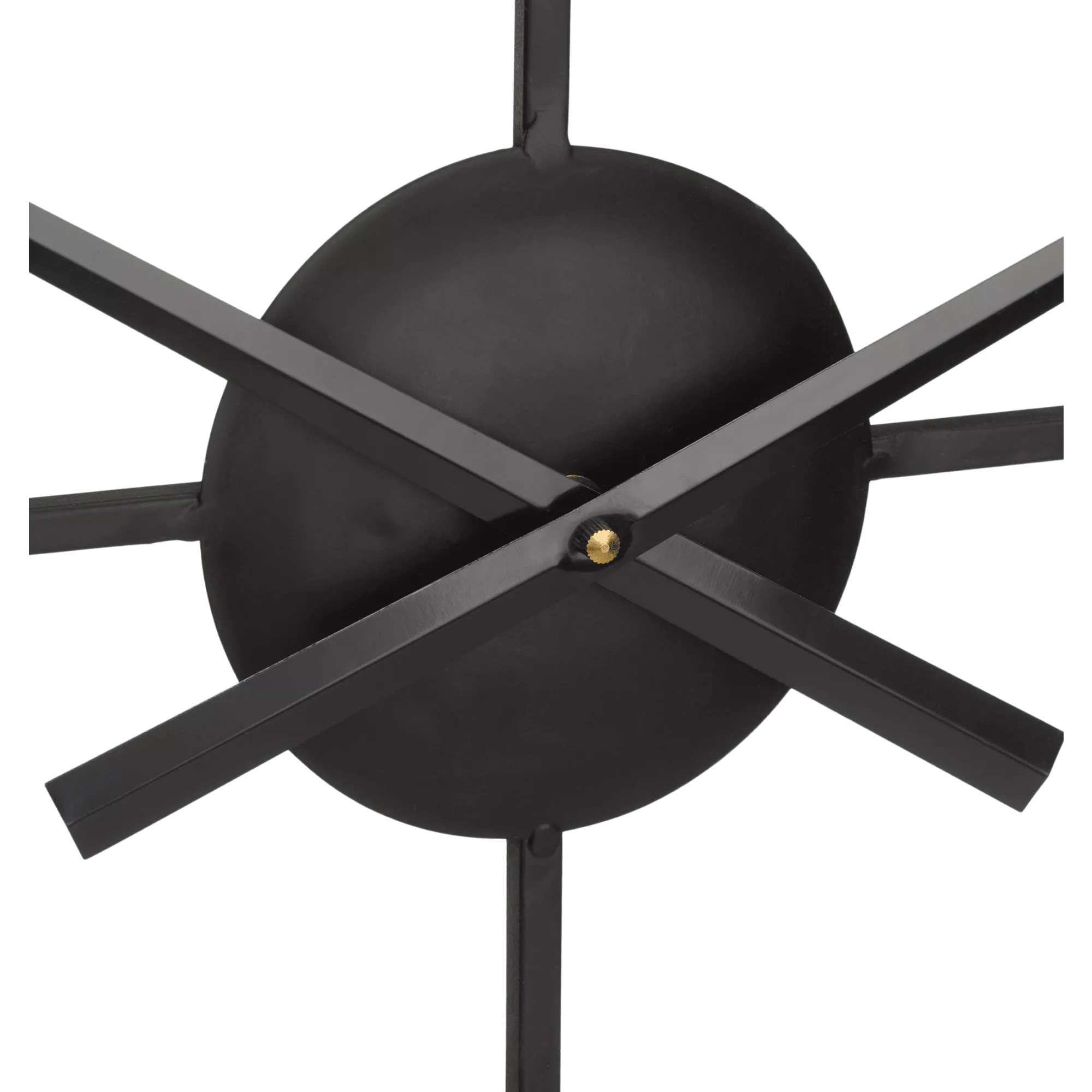 Black Metal Wall Clock