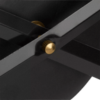 Black Metal Wall Clock