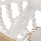 Wooden Bead and Tassel Ceiling Lamp