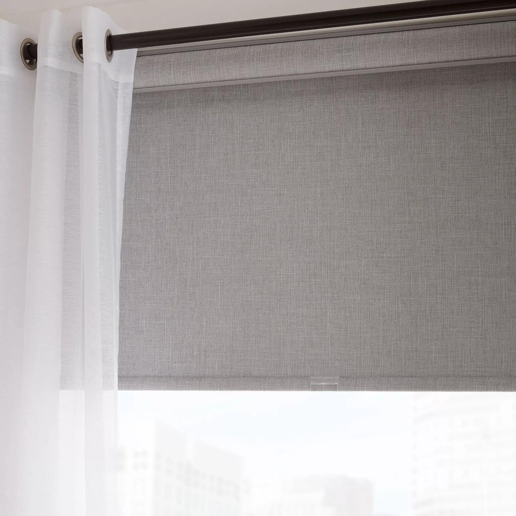 Light Grey Chita Cordless Blackout Roller Shade