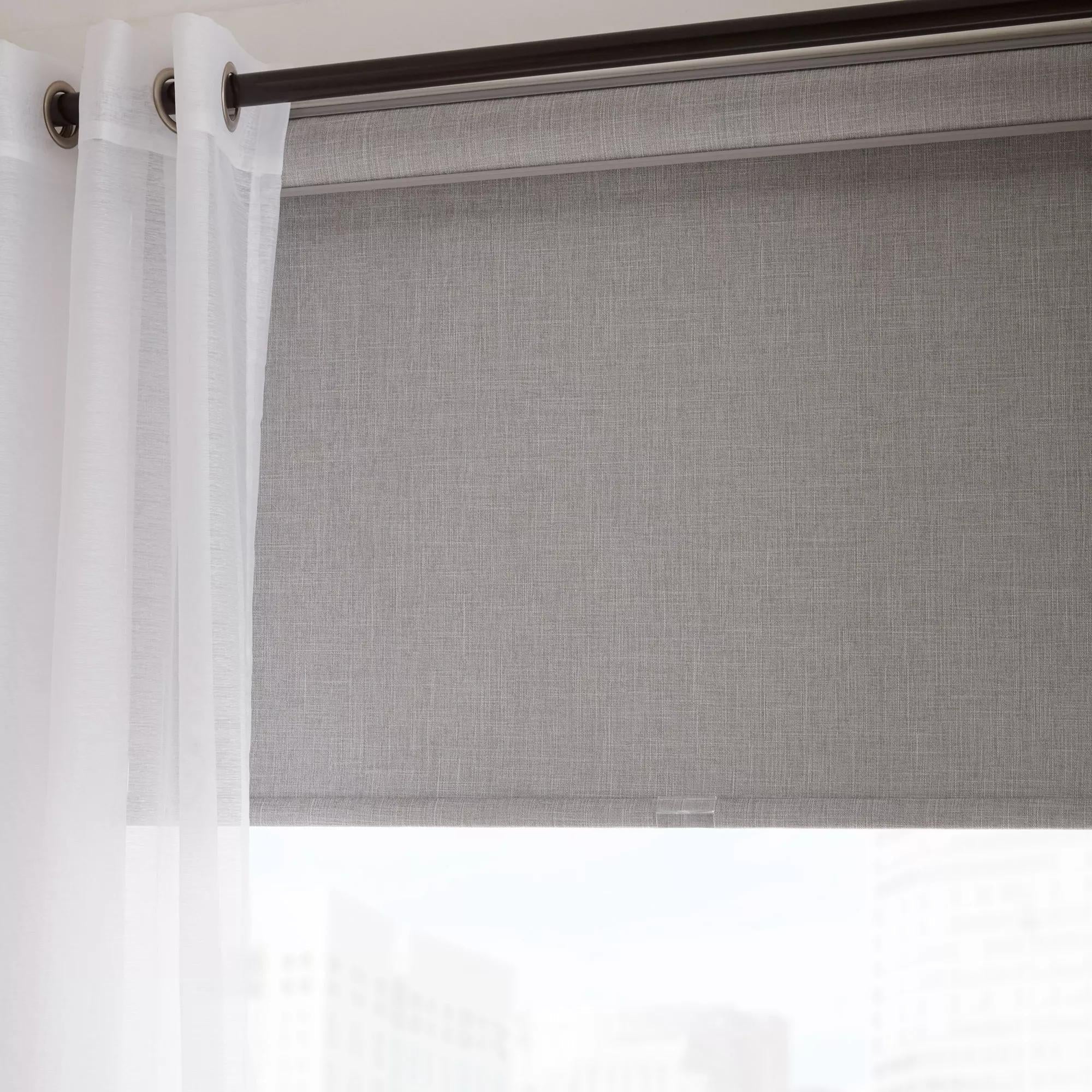 Light Grey Chita Cordless Blackout Roller Shade